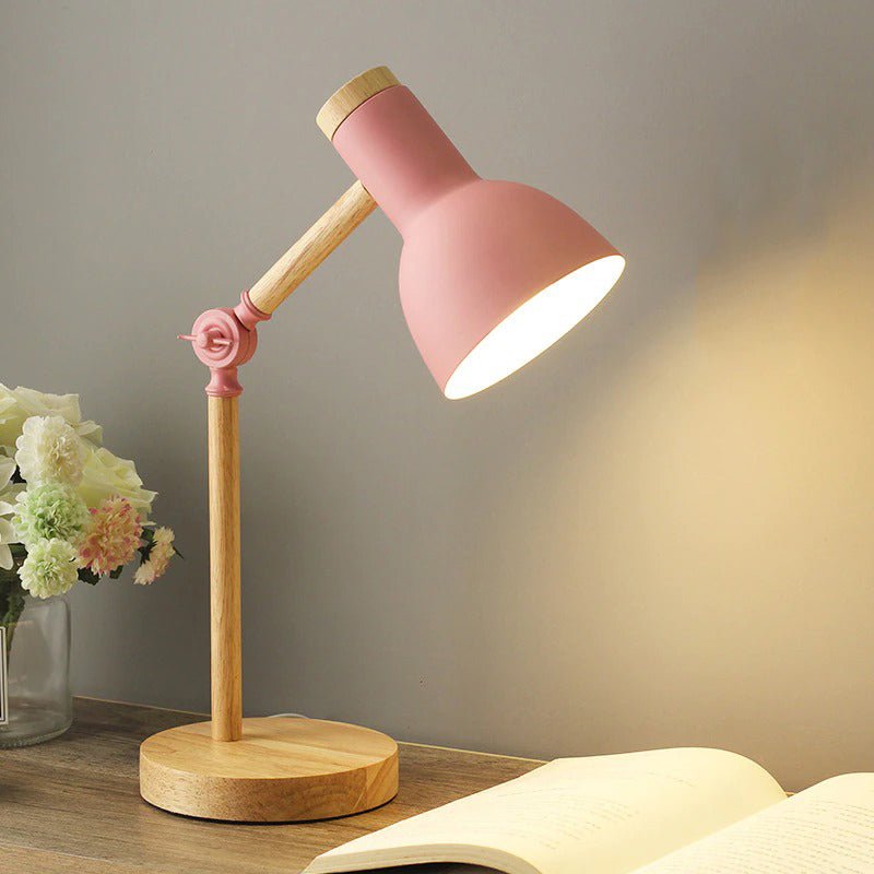 lampe de chevet en bois naturel