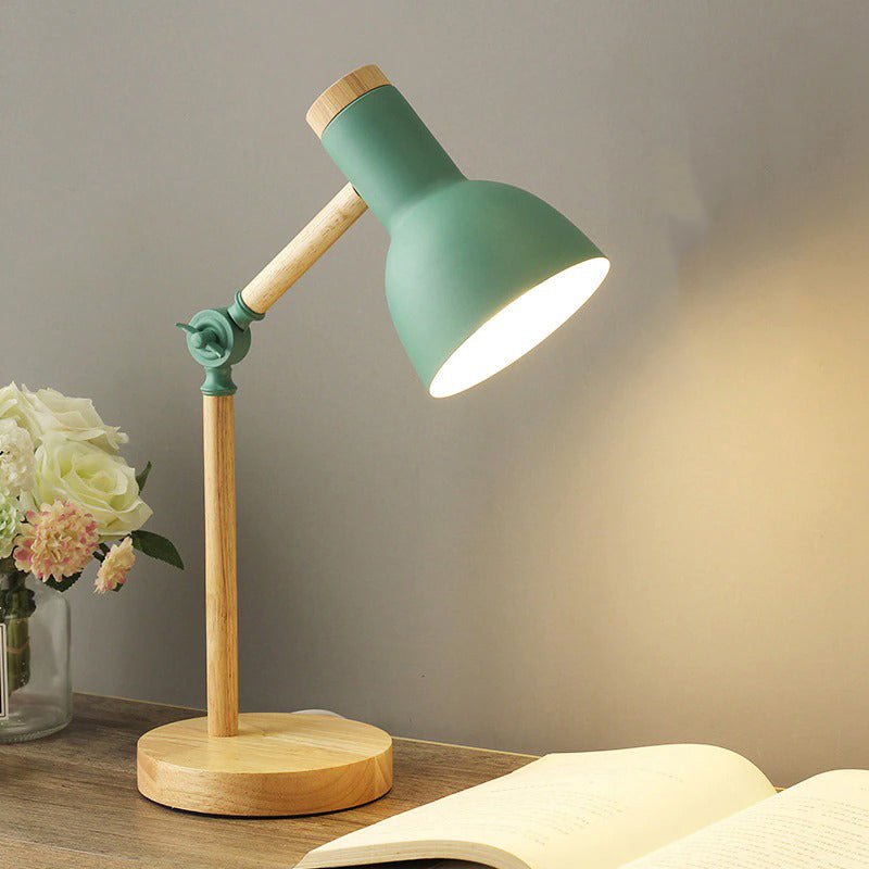 lampe articulée en bois moderne