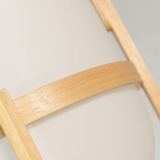 éclairage en bois japonais