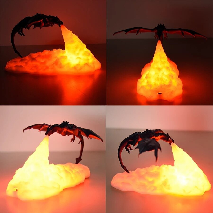 lampe décorative enfant dragon