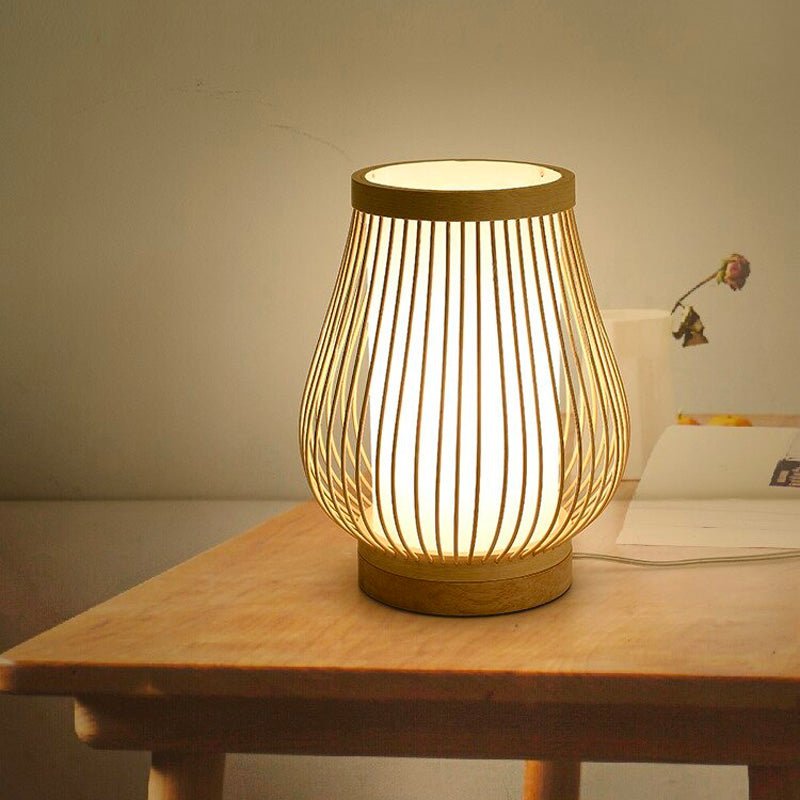 Lampe De Chevet Bambou Lanterne