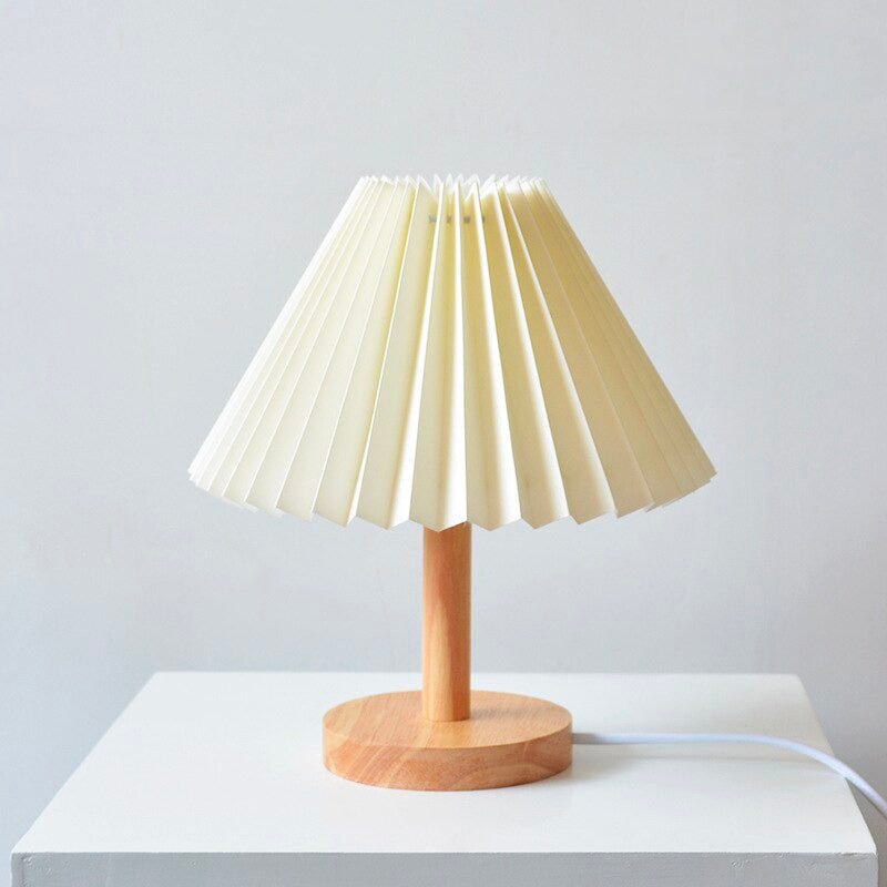Lampe De Chevet Bois Abatjour Plié