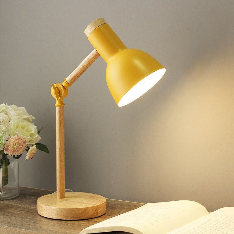 lampe de chevet design en bois