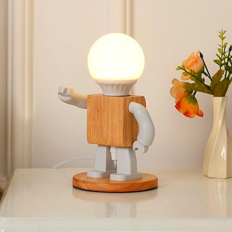 Lampe De Chevet Bois Humanoïde