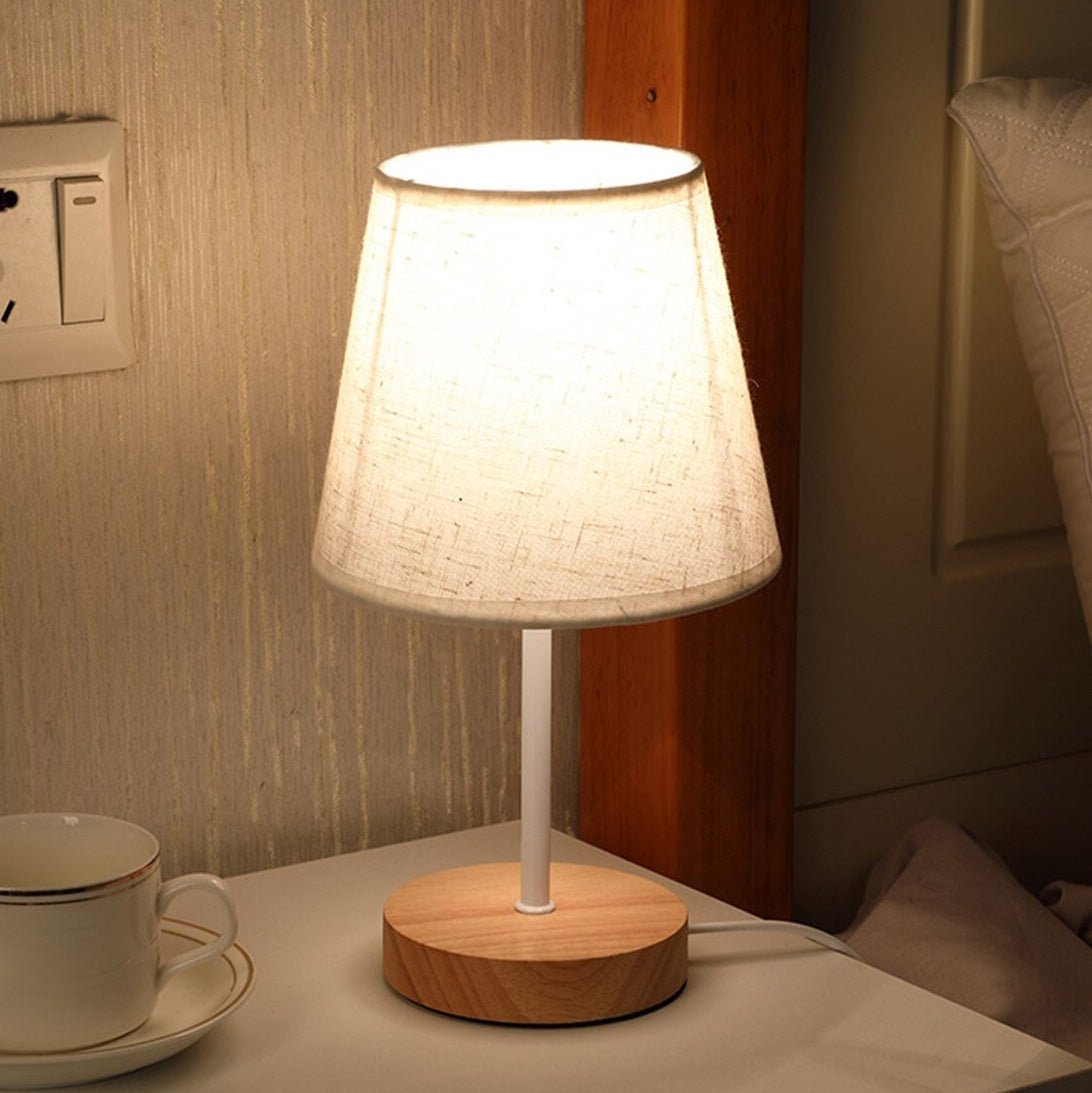 lampe de chevet en bois stella