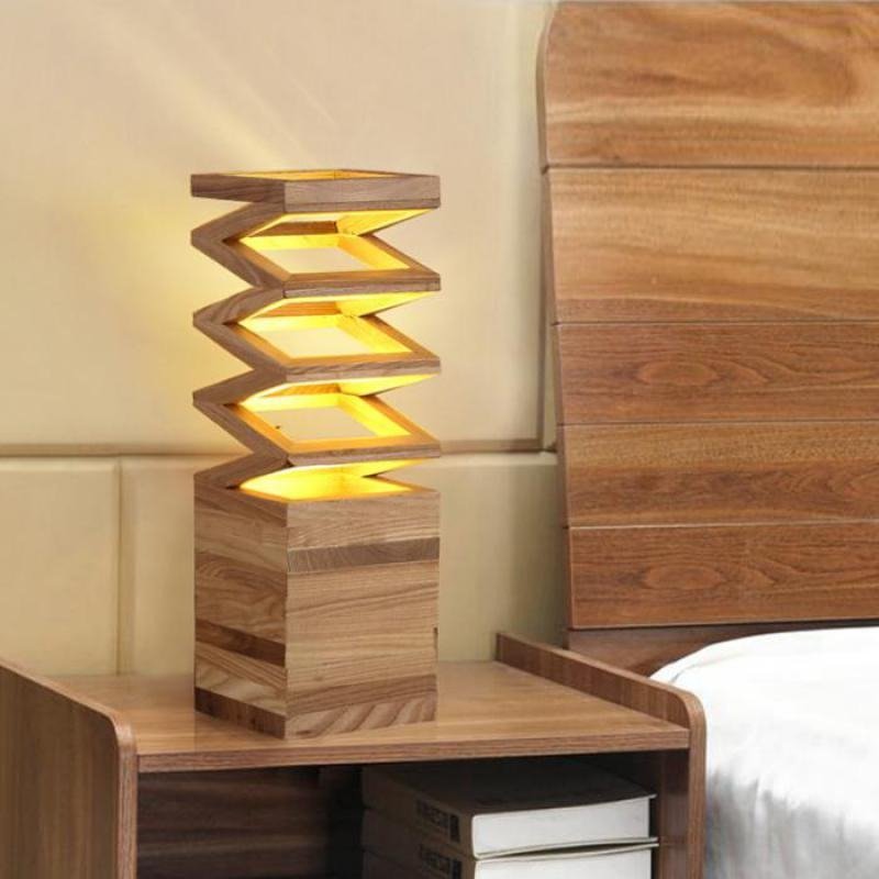 Lampe De Chevet Bois Wooden