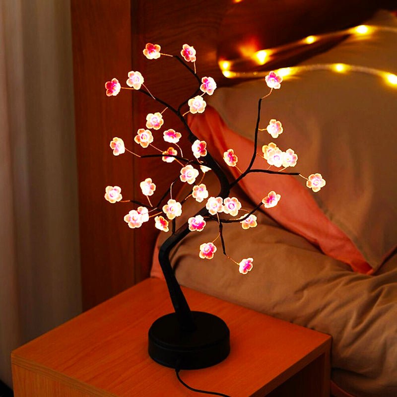 Lampe De Chevet Bonzaï Fleuri