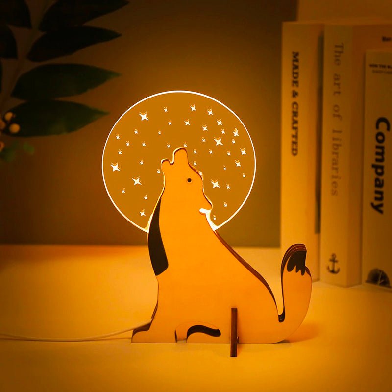lampe avec motifs animaux enfant