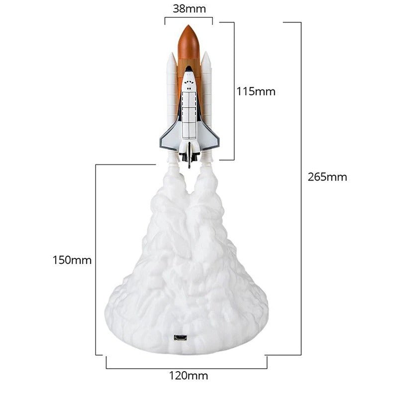 Lampe de chevet Enfant Fusée en décollage