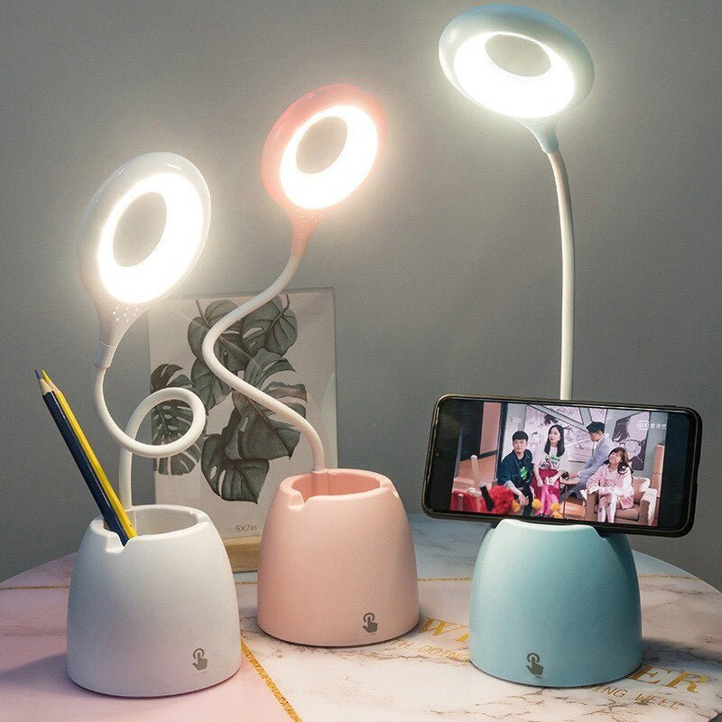 Lampe de chevet Enfant Pot et Support Téléphone