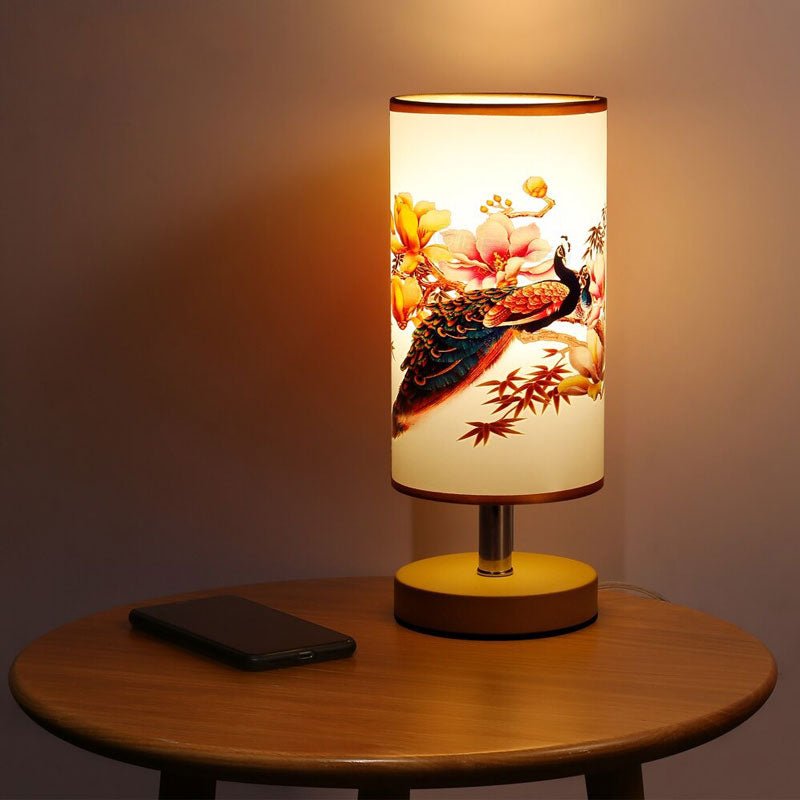 lampe de chevet ronde style japonais