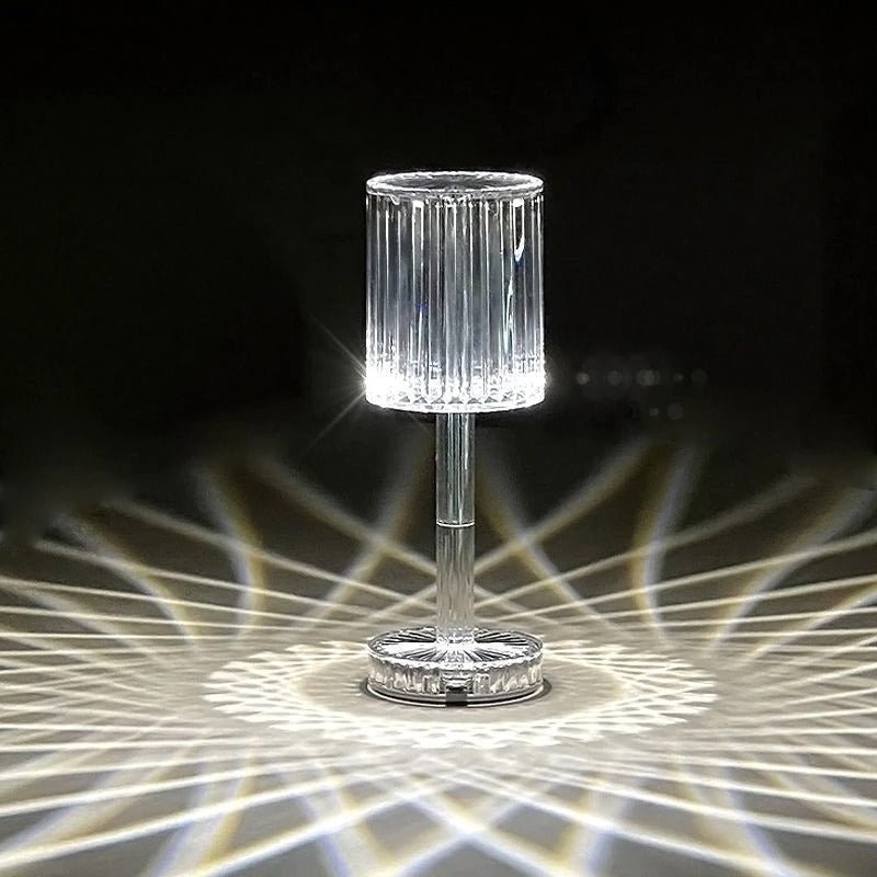 lampe ronde en diamant avec éclairage led