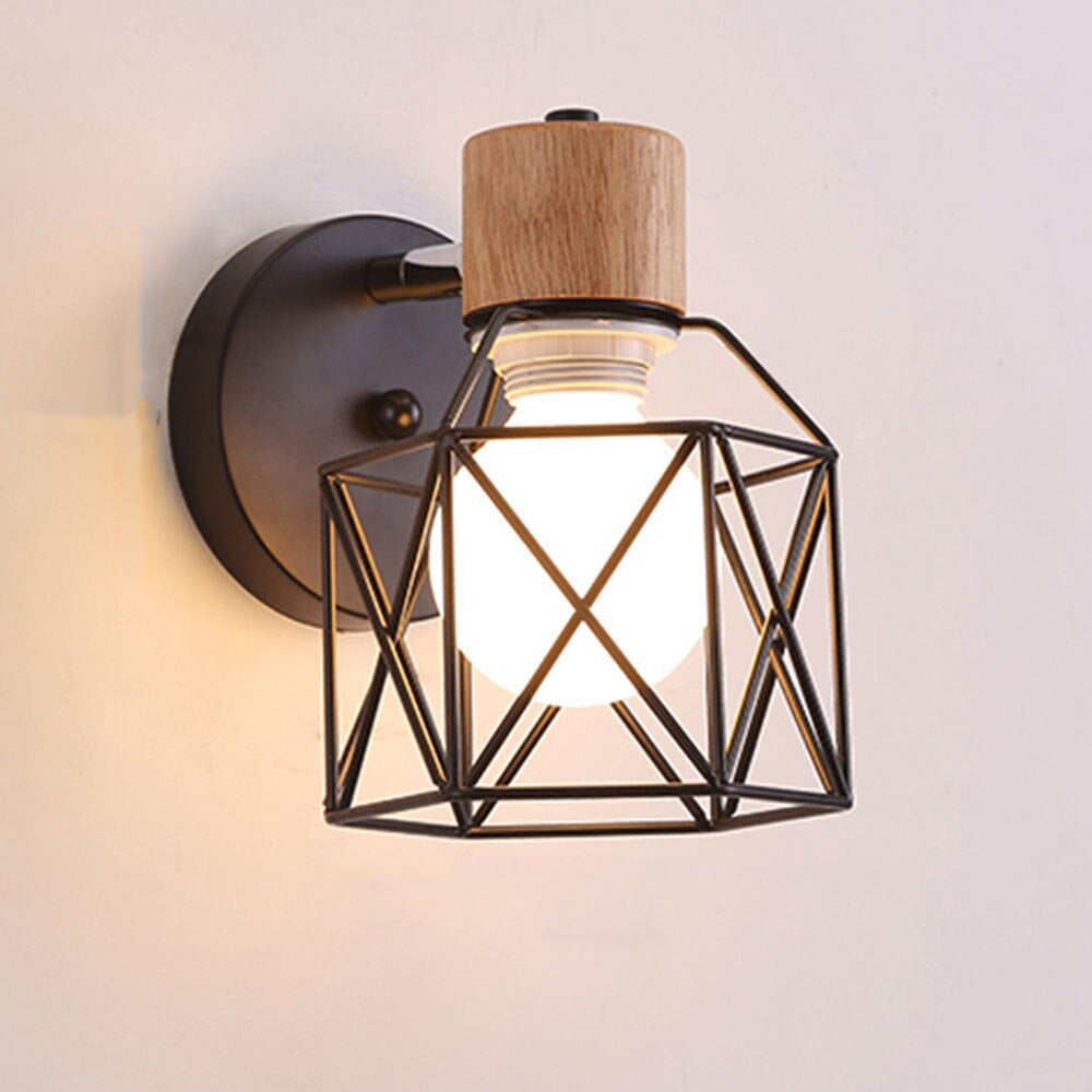 lampe de chevet design industriel cage