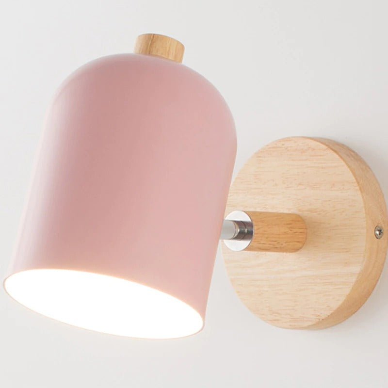 lampe murale en bois style nordique