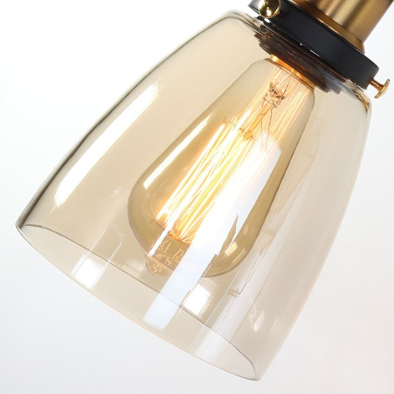 lampe vintage murale en verre