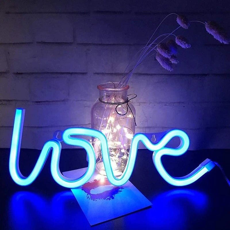 lampe de nuit néon love