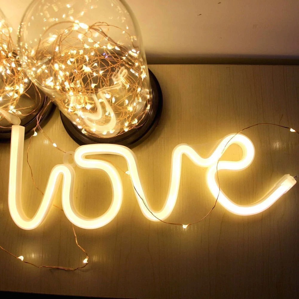 Lampe De Chevet Néon Love