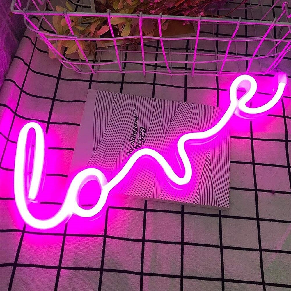 lampe d'ambiance néon love