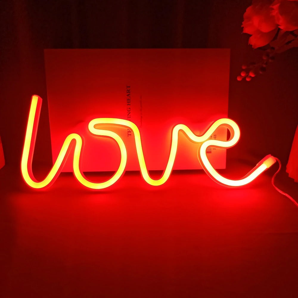 lampe design néon love