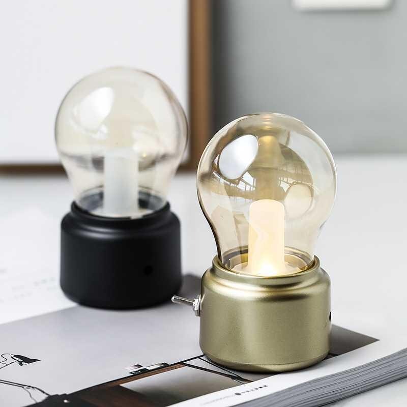 Lampe De Chevet Vintage Sans Fil